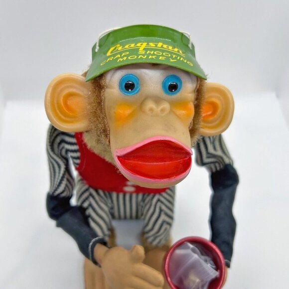 1950's Cragstan Crap Shooting Monkey Toy Japan - Picture 3 of 14